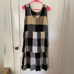 Dress in Banjo textile